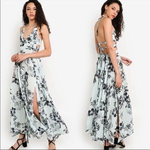 NWT Free People mint tropical summer dress